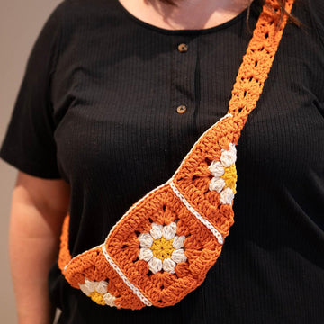 Daisy Granny Square Bum Bag