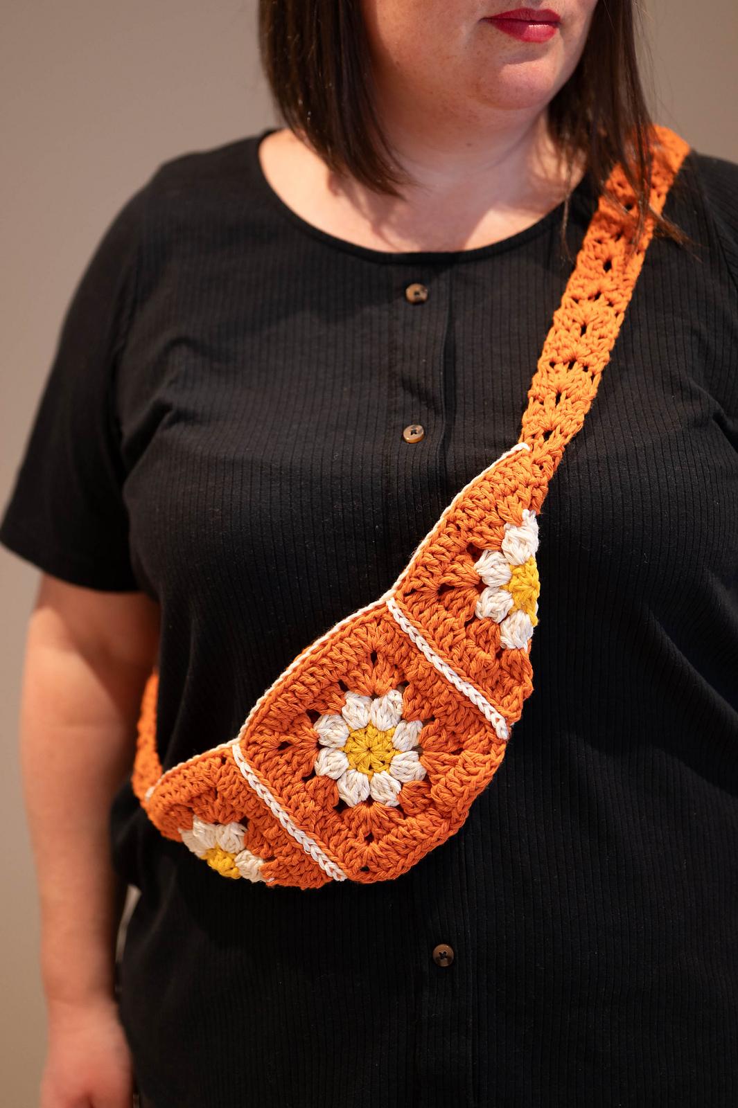 Daisy Granny Square Bum Bag