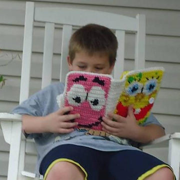 Bound Book Style 7" Tablet cover - Spongebob and Patrick inspired