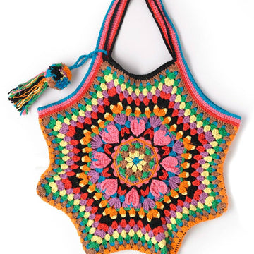 Passion Petal Tote - Free Bag Crochet Pattern For Women in Paintbox Yarns Cotton Aran