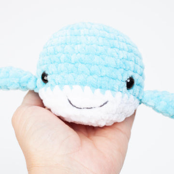Whale crochet pattern, no sew plushie