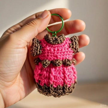 Crochet Mini Dress Keychain Pattern | PDF Photo & Video Tutorial | Easy Bag Charm