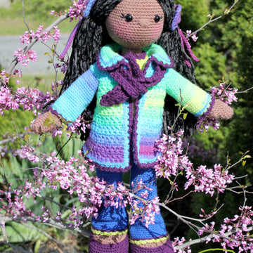 Crochet Doll Pattern, Amigurumi doll pattern, Large doll, 21"/53cm, Lily