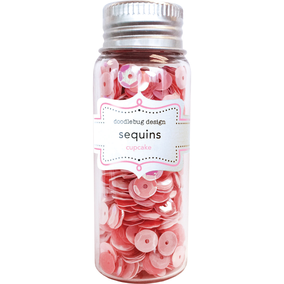 Doodlebug Kraft In Color Assorted Sequins - Cupcake