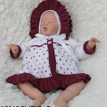 Knitting pattern baby jacket and hat  #340