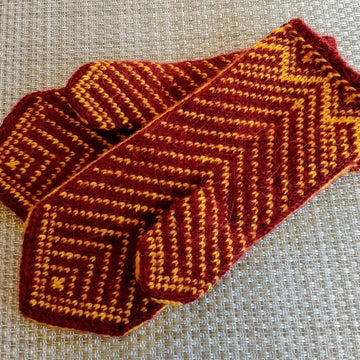 "Two Suns" Mittens