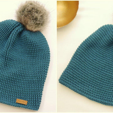 Häkelanl. Wende Beanie - alle Größen - No.186