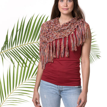 Fire Island Fringed Bandana in Tahki Yarns - Tahki_SS18 - Downloadable PDF