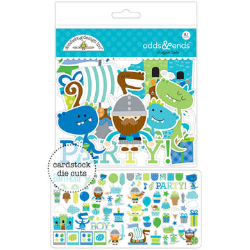 Doodlebug Odds & Ends Die-Cuts - Dragon Tails, 81/Pkg