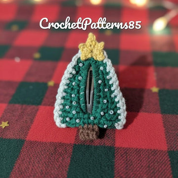 Christmas Tree Hair Clip English-US