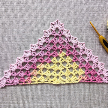 Crochet Bandana/Shawl Pattern/Chart #34