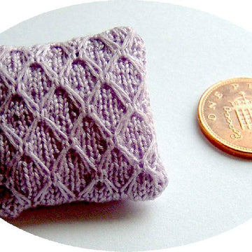 1:12th scale smocked cushion