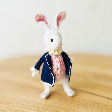 Crochet doll pattern, amigurumi doll with clothes, crochet bunny, amigurumi bunny, Alice and White rabbit