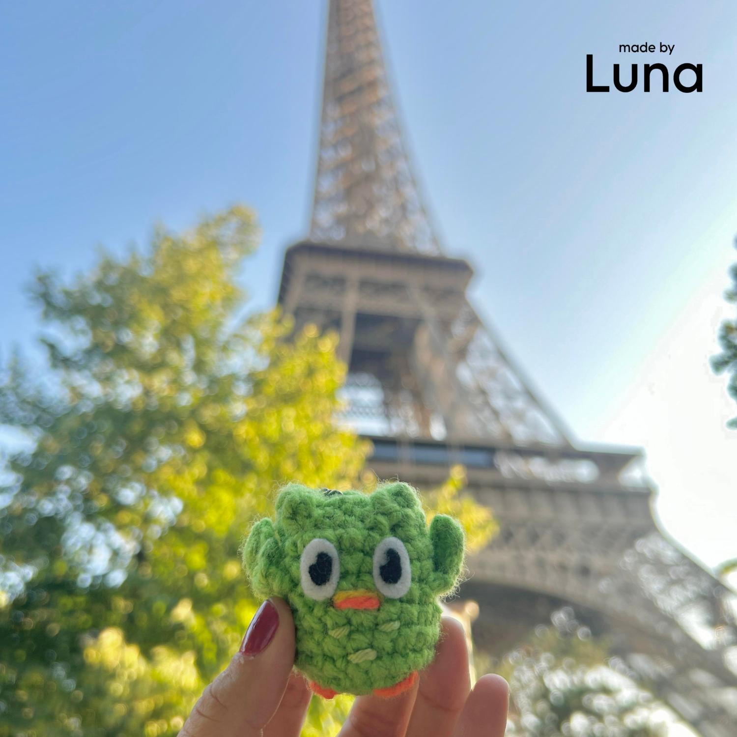 Duolingo-inspired Owl Crochet Pattern | Keychain Amigurumi
