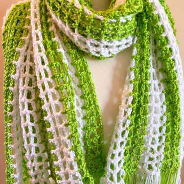 Crochet Open Weave Summer Shawl
