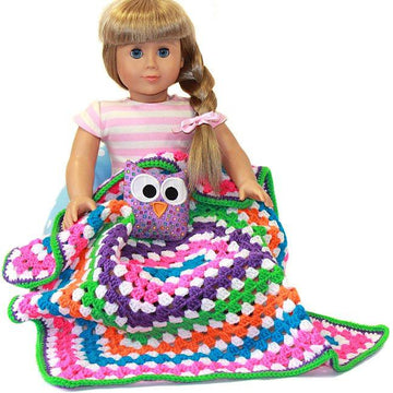 With Love from Gran Doll Blanket