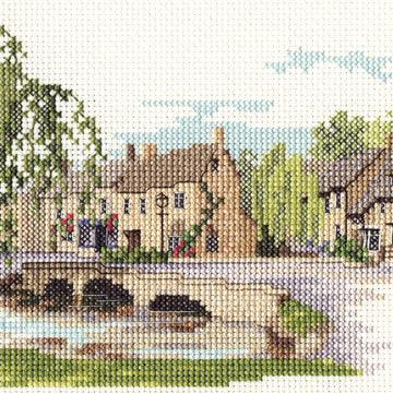 Derwentwater Designs Bourton-on-the-Water Cross Stitch Kit - 20cm x 13cm