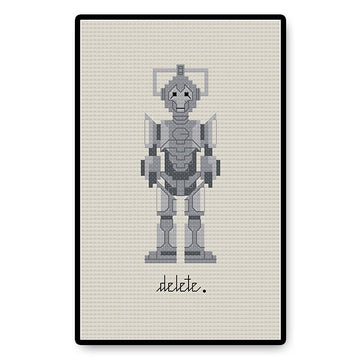 Delete - Cyberman - PDF Cross Stitch Pattern