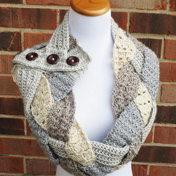 Twisted Textures Braided Cowl