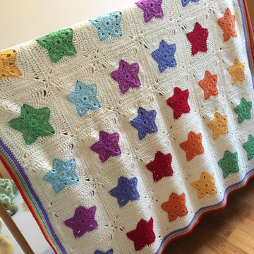 Rainbow of Stars Blanket