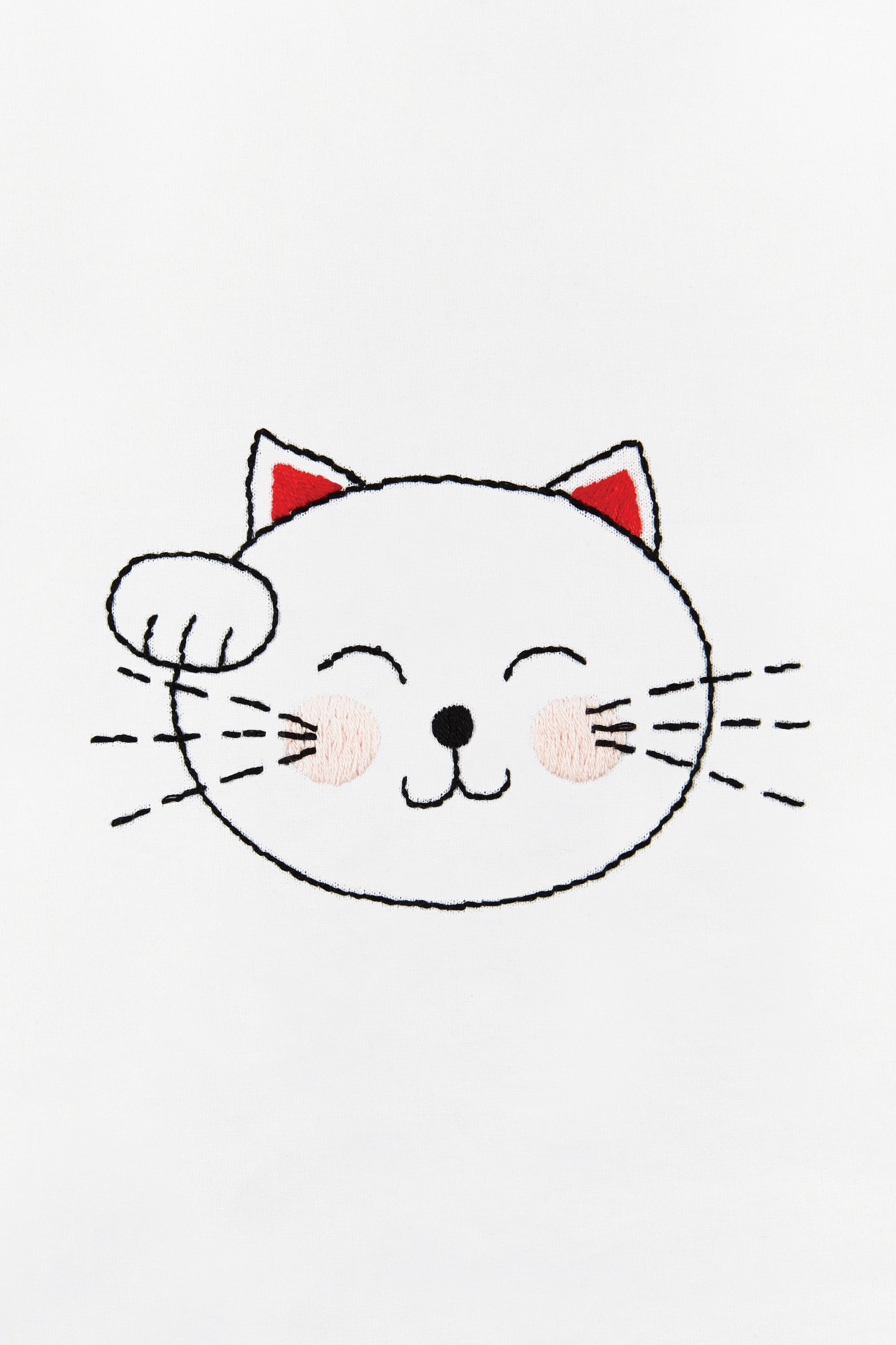 Lucky Maneki Neko Cat in DMC - PAT0016 - Downloadable PDF