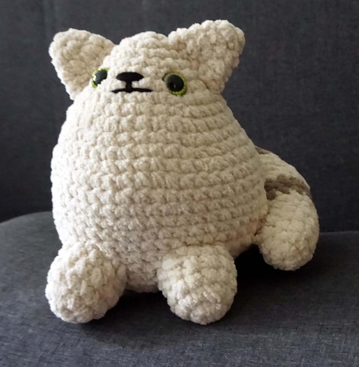 Crochet Pattern Chubby Cat Amigurumi (PDF, Beginner-Friendly)