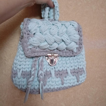 T-shirt yarn Backpack for girl or woman