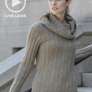 Herringbone Cowl Pullover