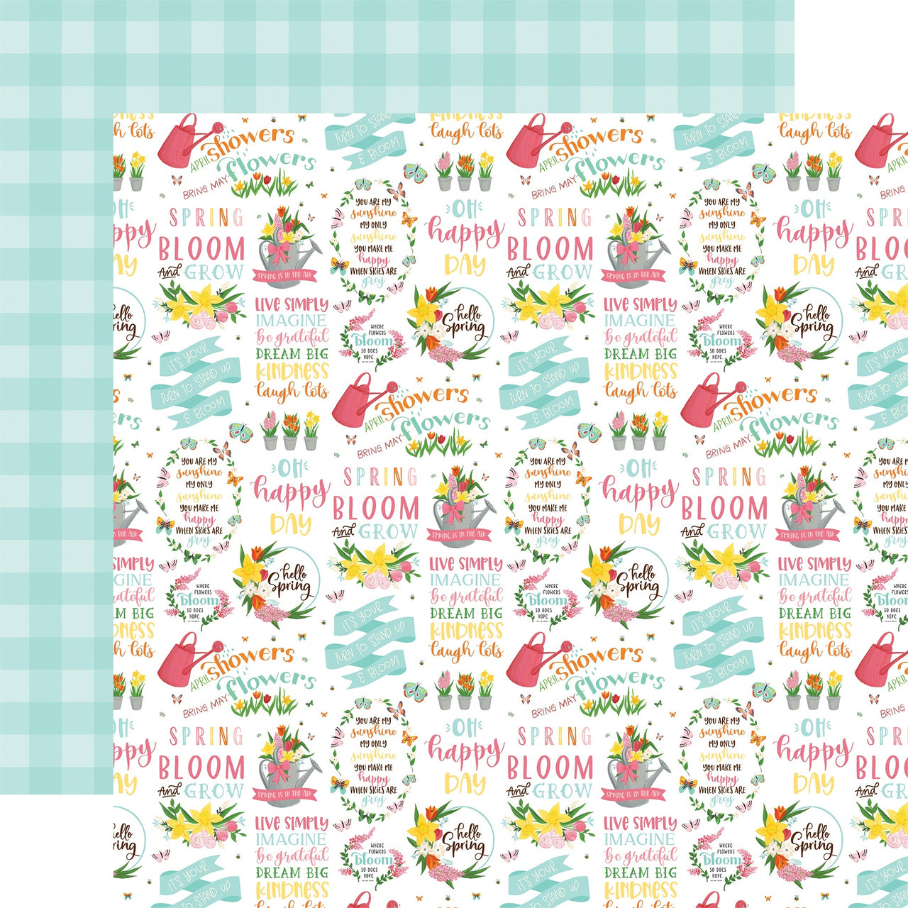 Echo Park Paper I Love Spring Double-Sided Cardstock 12"X12" 25/Pkg - Hello Spring