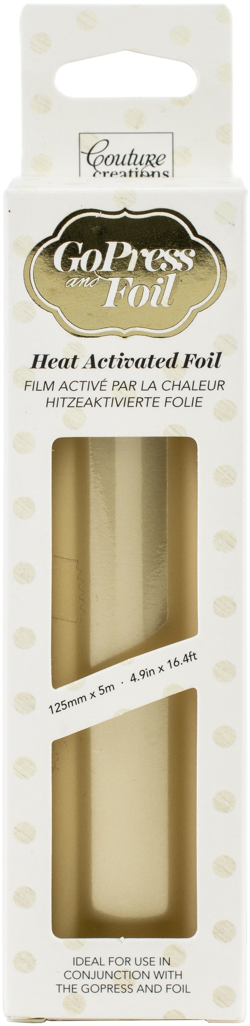 Artdeco Creations Couture Creations Foil 5"X16.4' - Golden Cream Foil-Light Mirror Finish