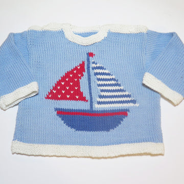 Sailing Boat Sweater for Babies and Toddlers