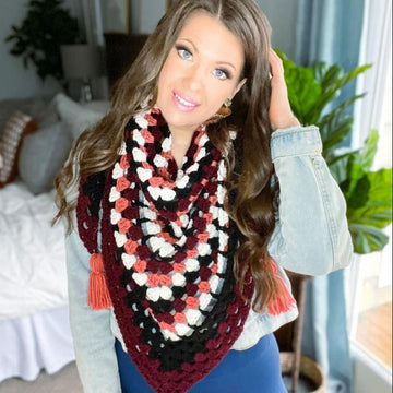 Forest Trail Triangle Shawl