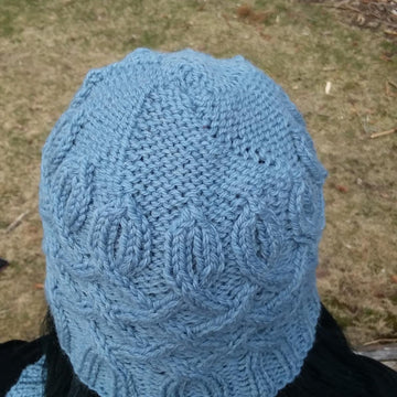 Cabled Trellis Hat