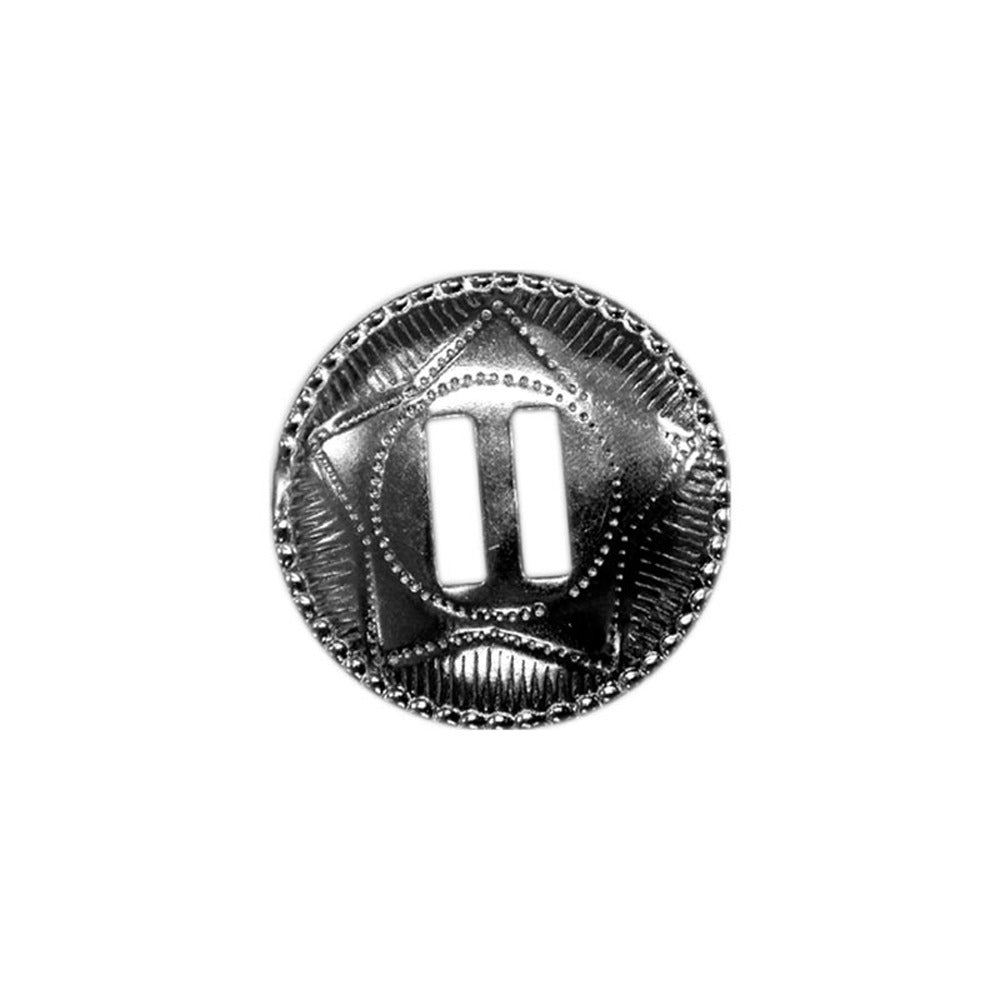 Elan 10mm Circle Concho - Silver