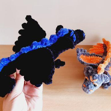 Crochet Pattern dragon, Amigurumi pattern dragon, dinosaur, dino, Dinegurumi, dragon plush pattern, baby dragon, Crochet Triceratops pattern