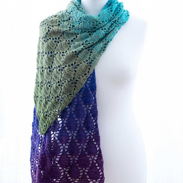 Peacock Plume Feather Shawl