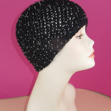 Beaded Easy Lace Skullcap