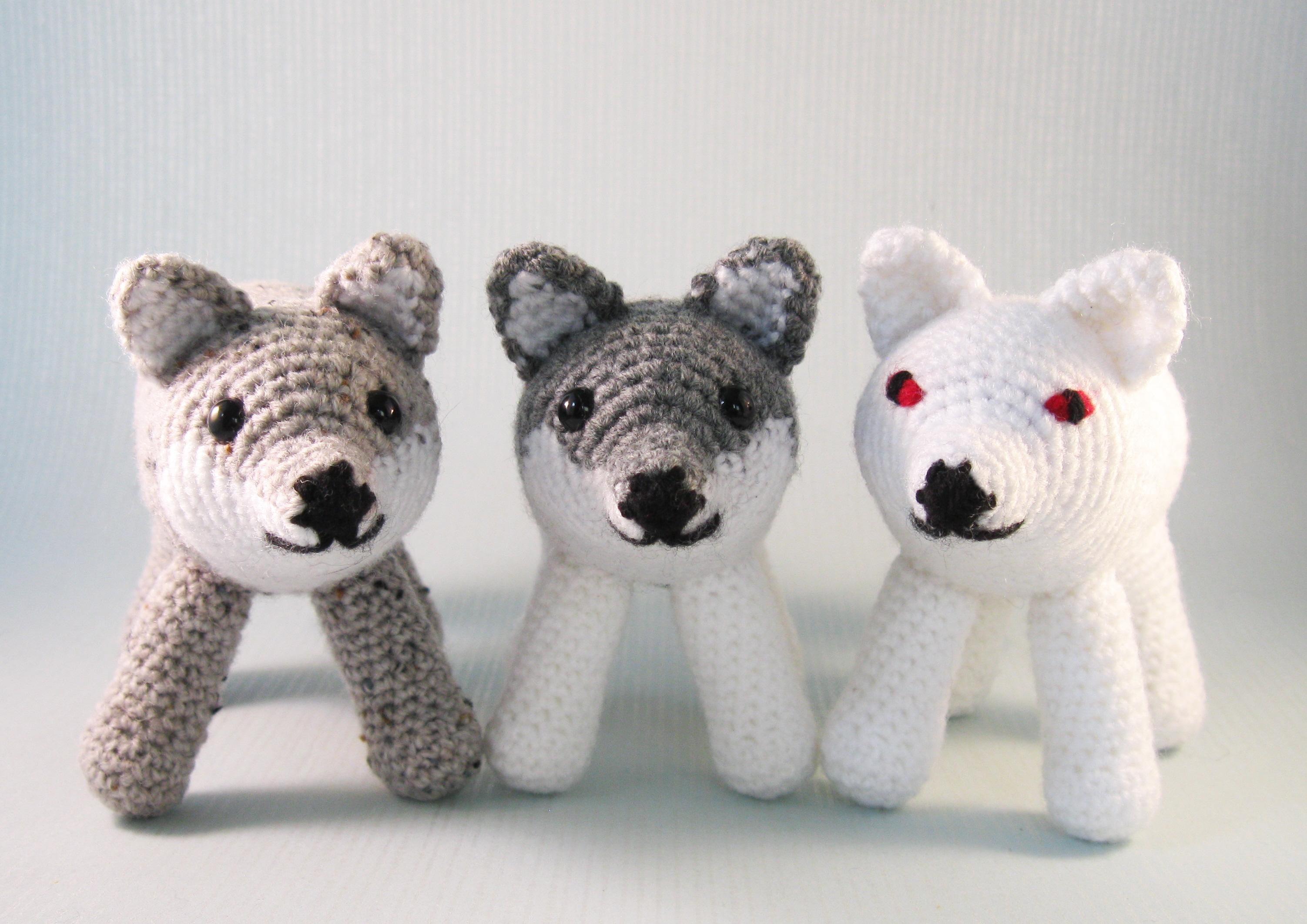 Wolf and Direwolf Amigurumi