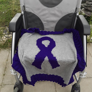 Charity Ribbon lap blanket