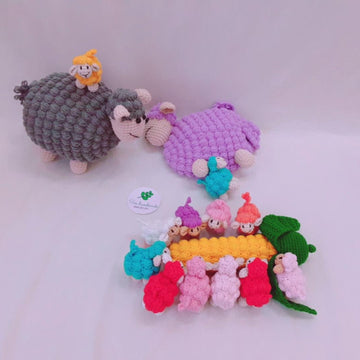 Mini sheep- crochet pattern- PDF file - English