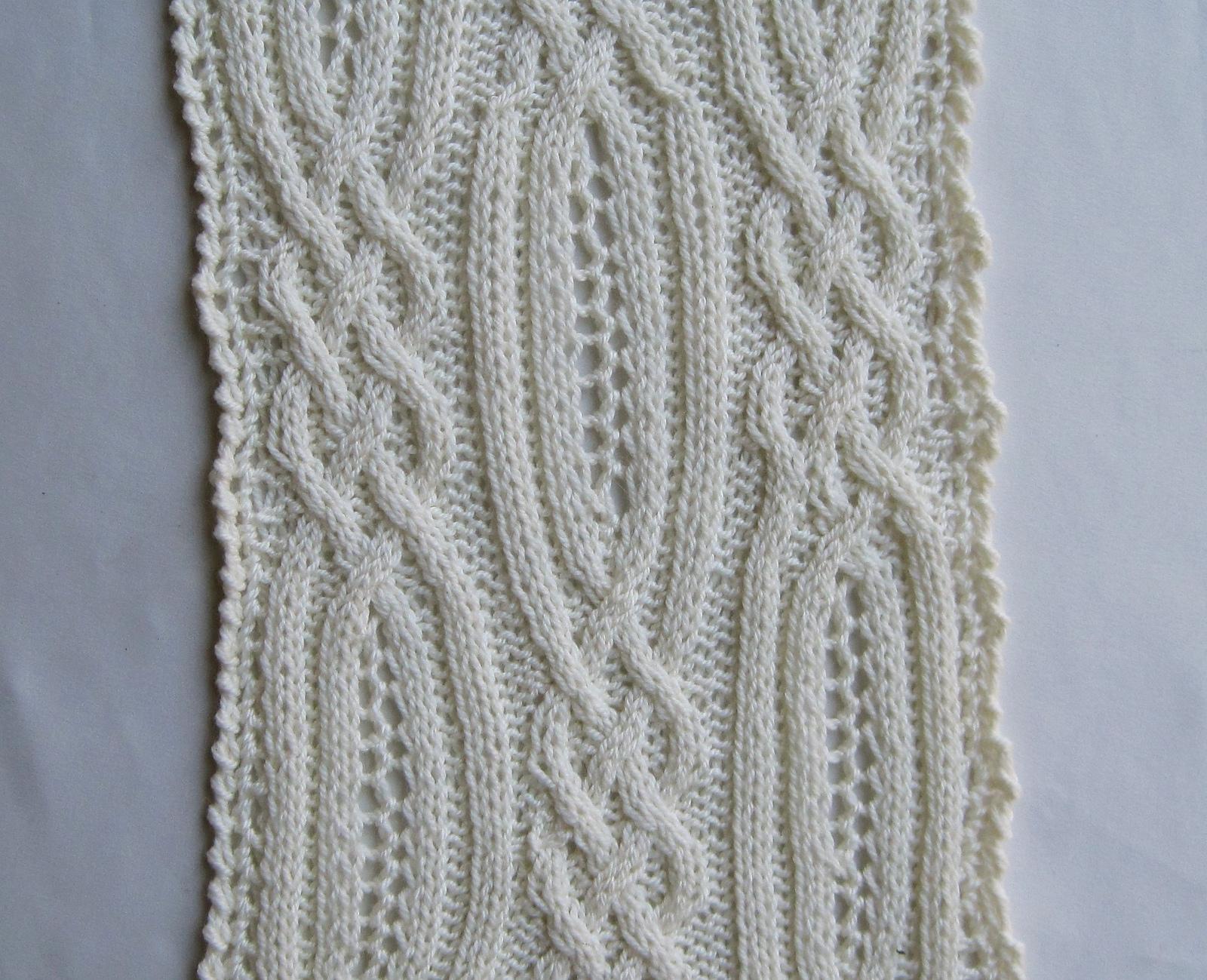 Blantrey Cable Lace Scarf
