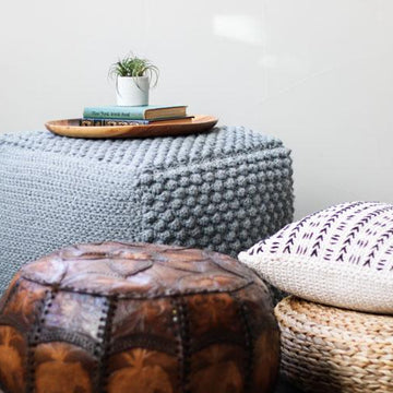 Sampler Bean Bag Pouf