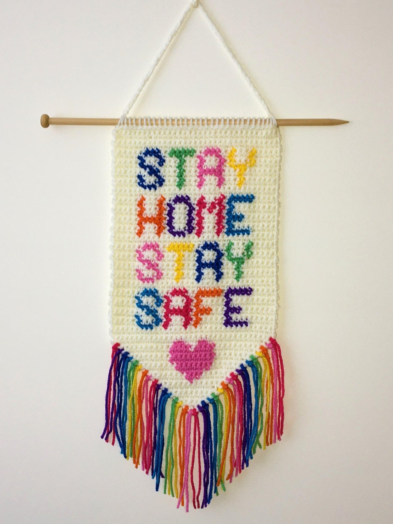 Stay Home Stay Safe Pendant
