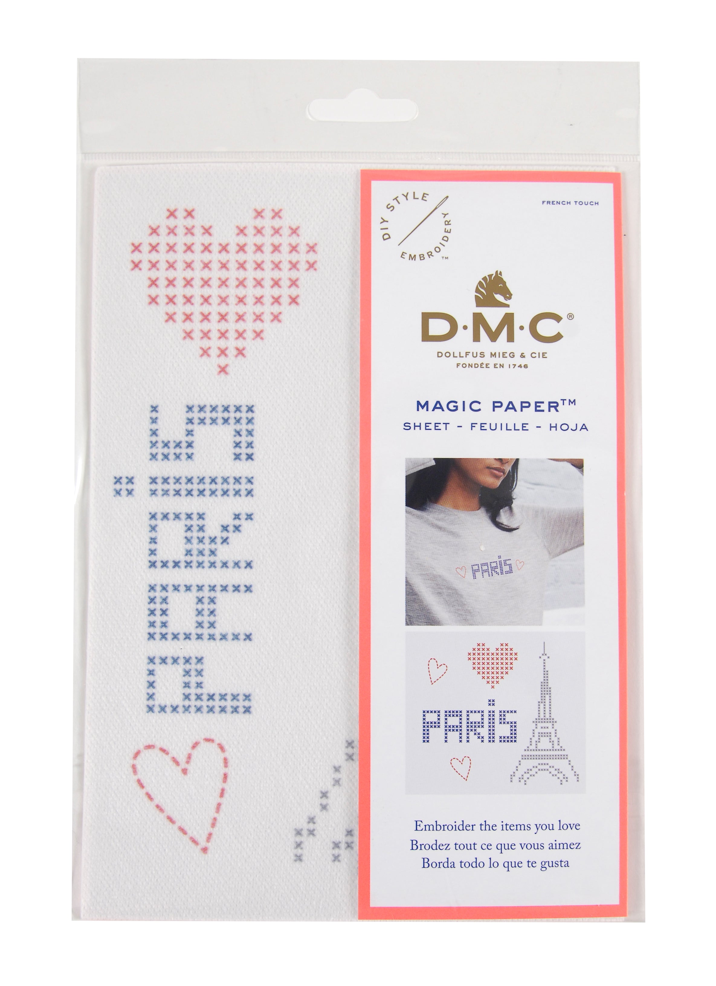 DMC Magic Paper French Touch Cross St Sheet