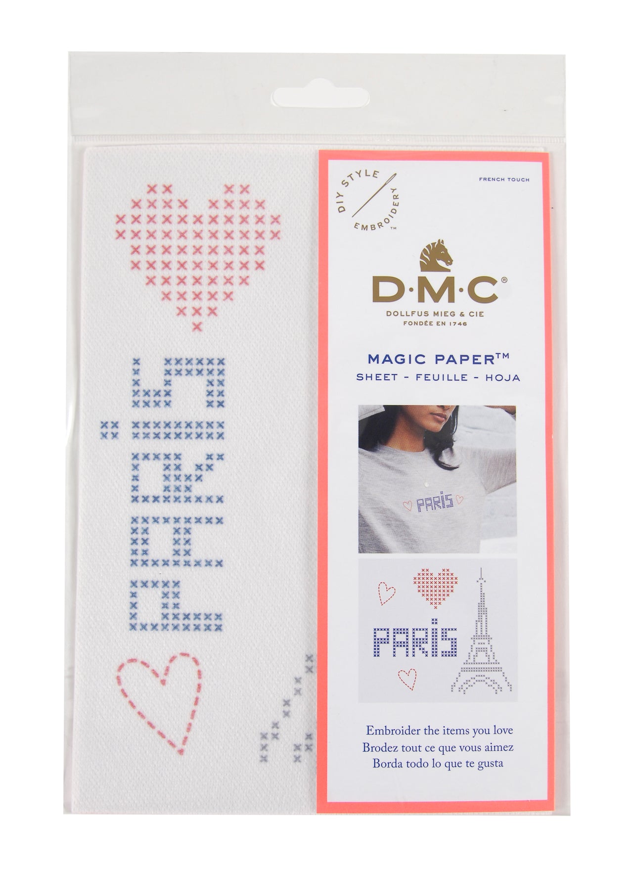 DMC Magic Paper French Touch Cross St Sheet