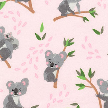 Robert Kaufman Cuddly Crew Flannel - Pink
