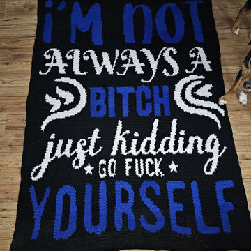 Not A B**ch Graphghan Crochet Pattern
