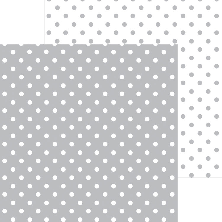 Doodlebug Petite Swiss Dot Cardstock 12"X12" 25/Pkg - Stone Gray