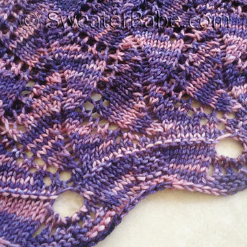 #152 Violet Zig Zag Shawl