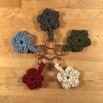 Periwinkle Keychain Flower